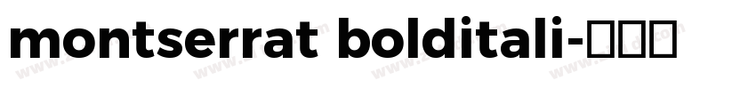 montserrat bolditali字体转换